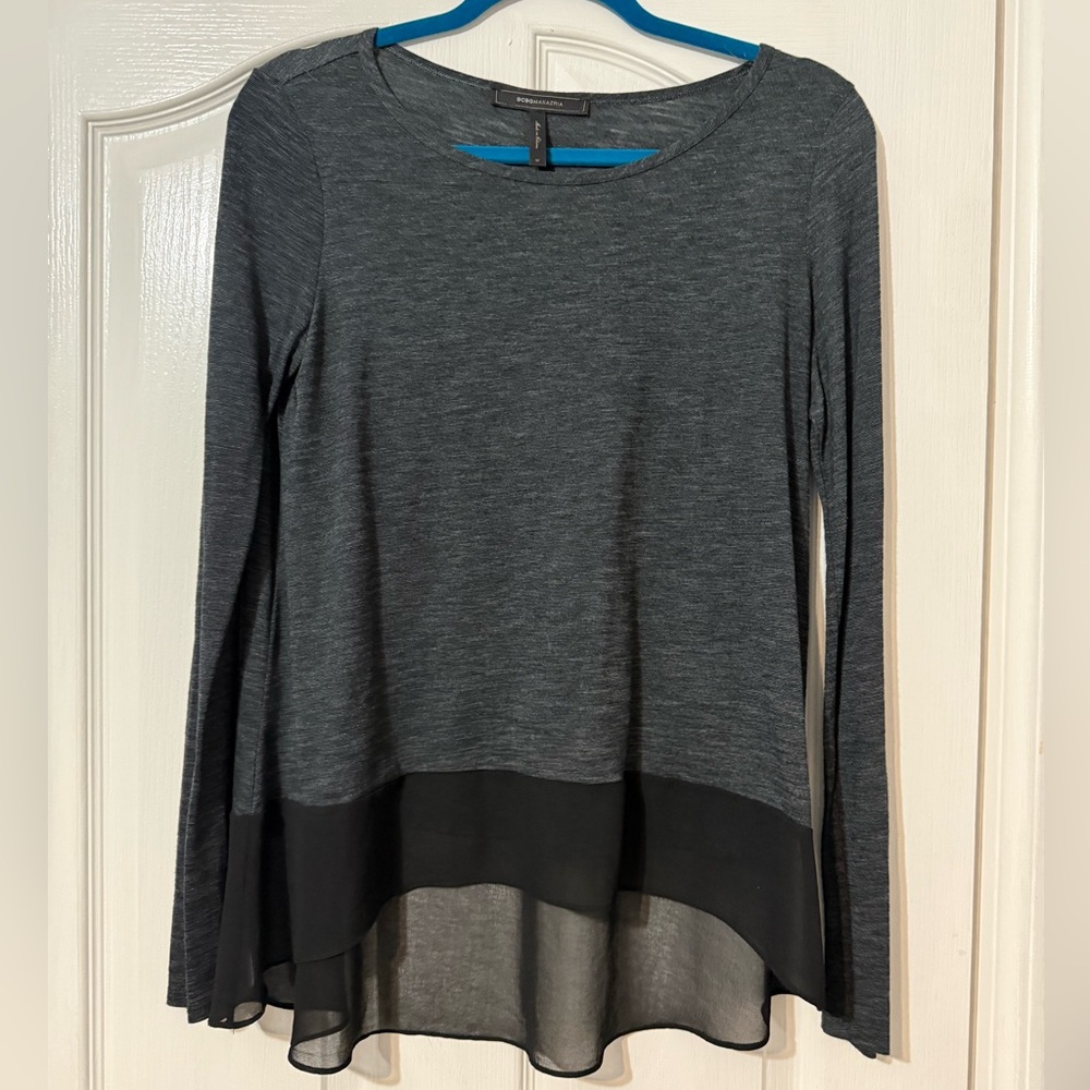 BCBGMAXAZRIA
Black Contrast Hem Top